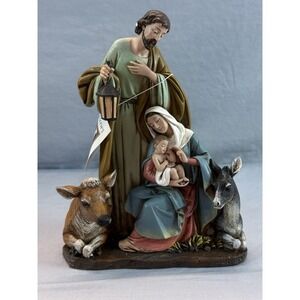 Joseph Studio 7.5 Inch Holy Family with Animal Figurine